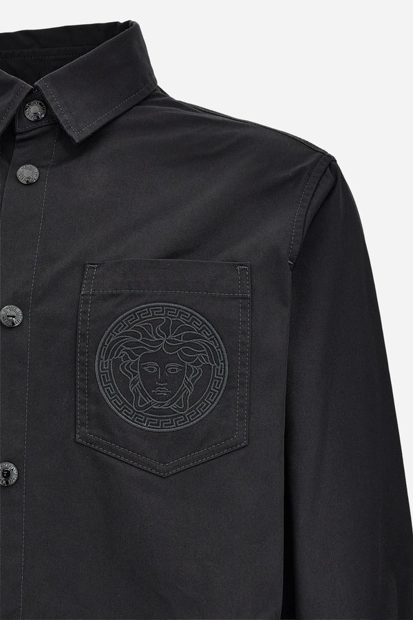 Blouson In Combo Fabrics Cotton Twill-Jacquard Light