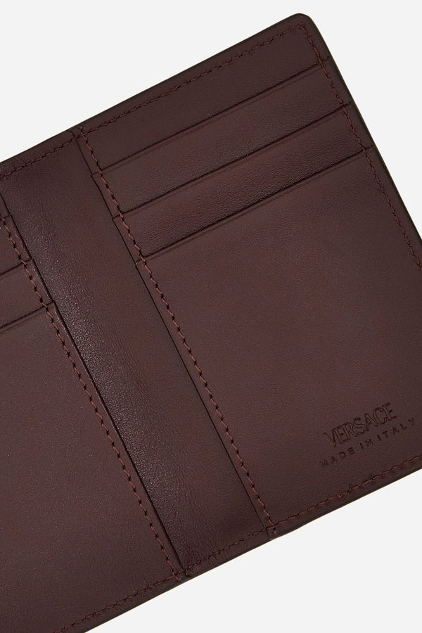 Icon Card Case In Printed Ayers Calf Leather