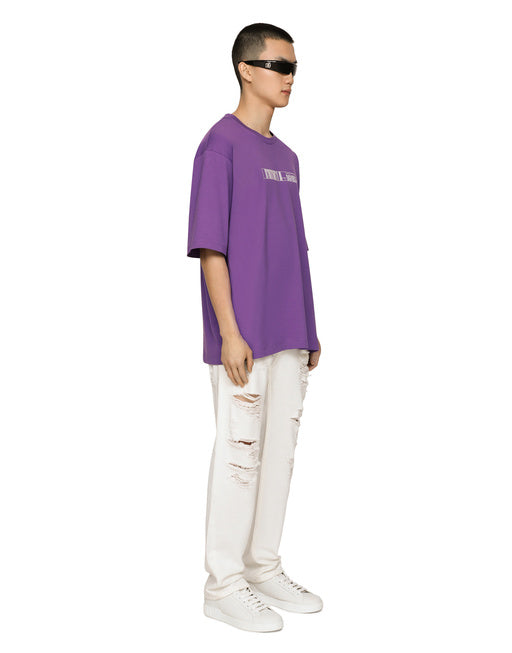 COTTON JERSEY T-SHIRT WITH DGVIB3 PRINT AND LOGO