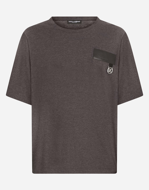 COTTON T-SHIRT WITH DG PATCH