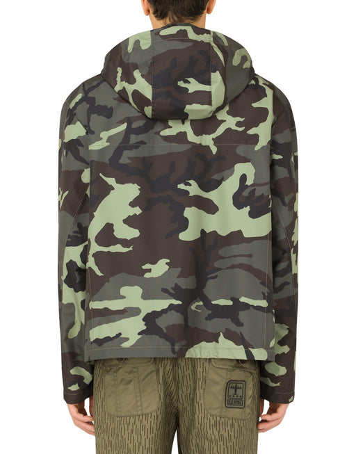 CAMOUFLAGE-PRINT NYLON JACKET