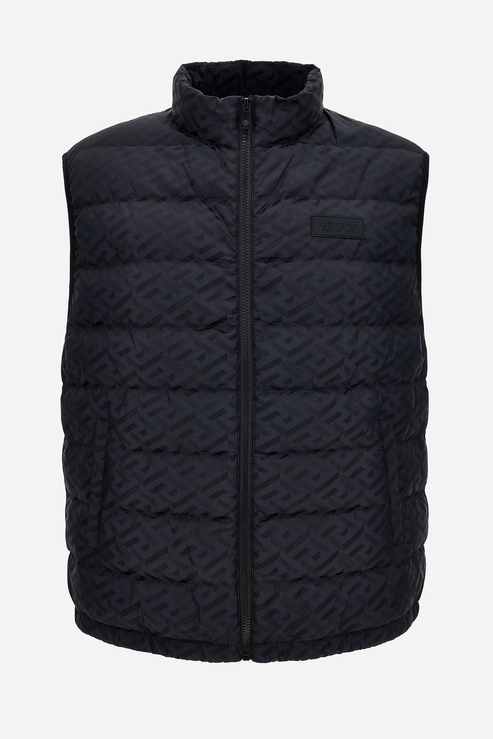 Down Jacket/Vest In Technical Fabric Jacquard Monogram Lightweight