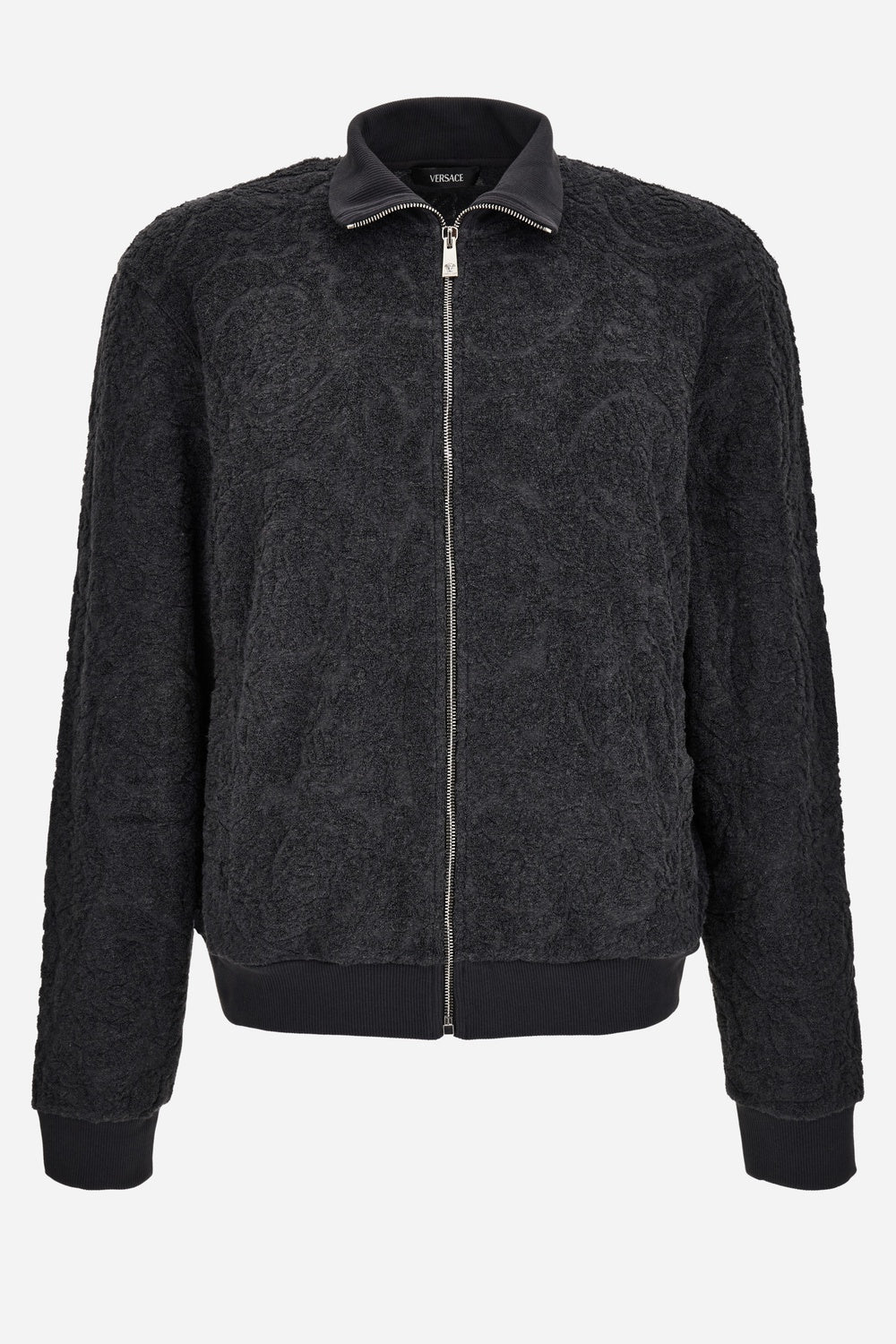 Sweatshirt In Baroque Towel Stitch Jacquard Fabric