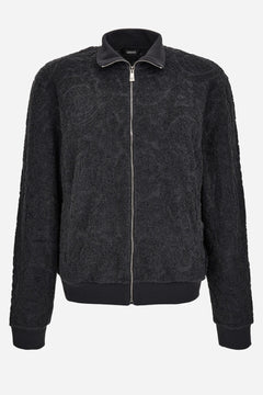 Sweatshirt In Baroque Towel Stitch Jacquard Fabric