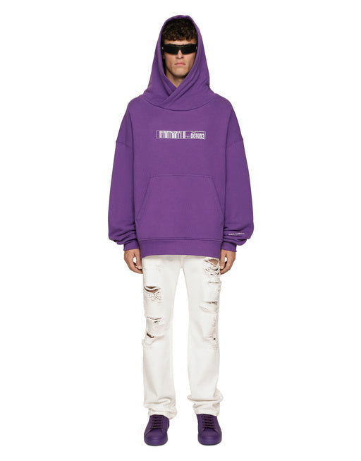 JERSEY HOODIE WITH DGVIB3 PRINT