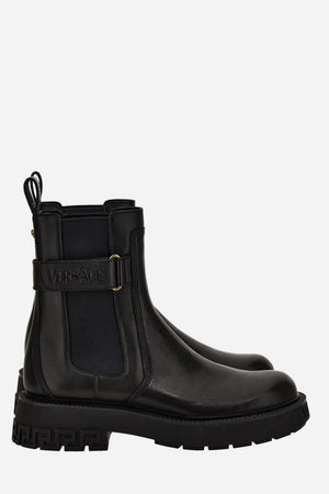 Versace Tank Chelsea Boot In Calf Leather