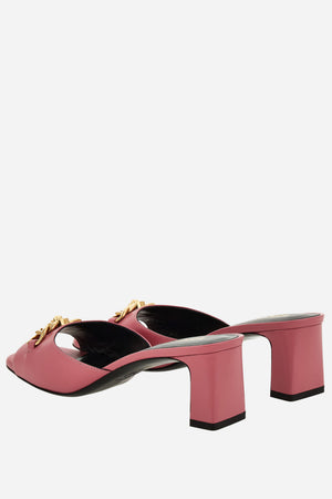 Icon Chain Mule  In Calf Leather
