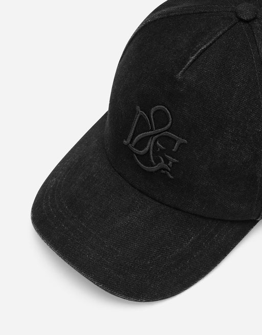 DENIM BASEBALL CAP WITH DG LOGO EMBROIDERY