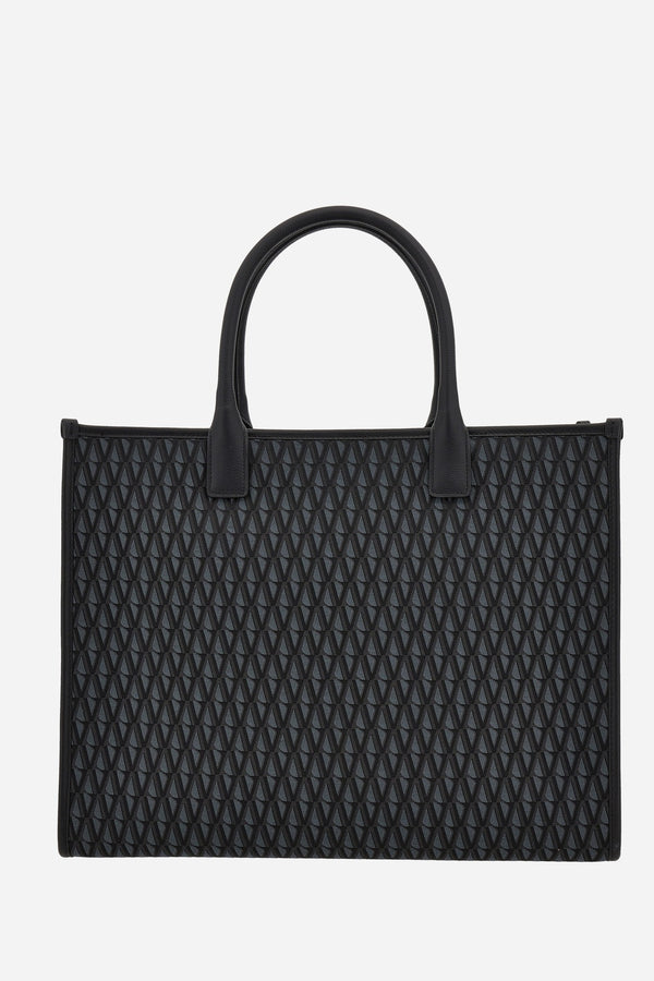 La Medusa Tote In Fabric+Calf Leather