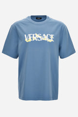 T-Shirt In Jersey Fabric-Versace Print
