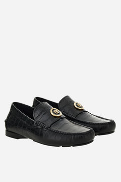 Icon M Shoes In Embossed Croc Calf Leather
