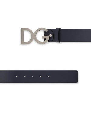 SMOOTH LEATHER BELT DG BUCKLE
