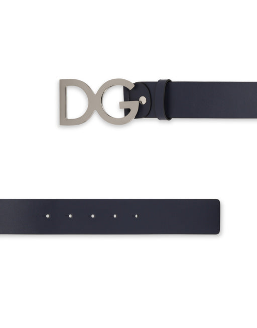 SMOOTH LEATHER BELT DG BUCKLE