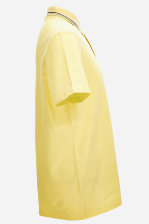 Polo In Piquet Fabric-Versace Embroidery