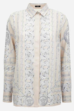 Formal Shirt In Twill Poly Medusa Chain Print