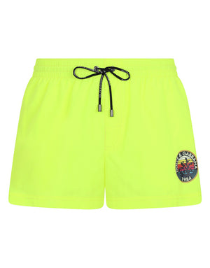 SHORT SWIM TRUNKS WITH DOLCE&GABBANA PRINT
