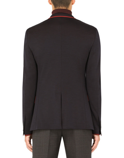 DECONSTRUCTED JERSEY JACKET WITH PATCH