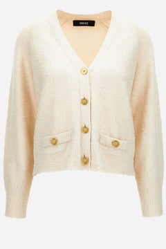 Knit Sweater In Boucle' Cotton Blend