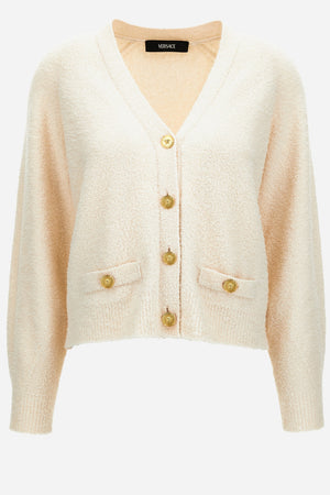 Knit Sweater In Boucle' Cotton Blend