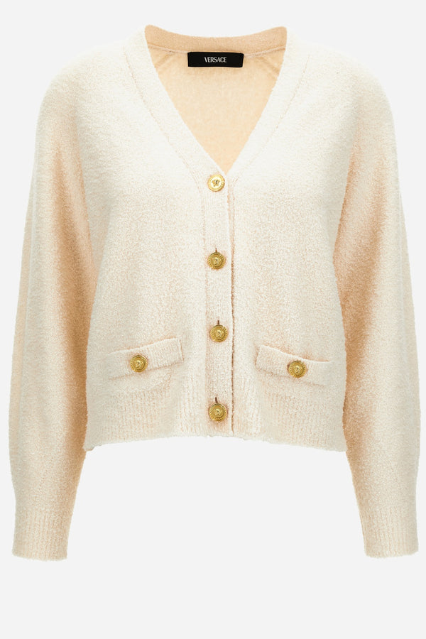 Knit Sweater In Boucle' Cotton Blend