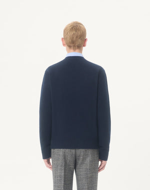Maglione Girocollo In Lana Con Ricamo Chez Valentino