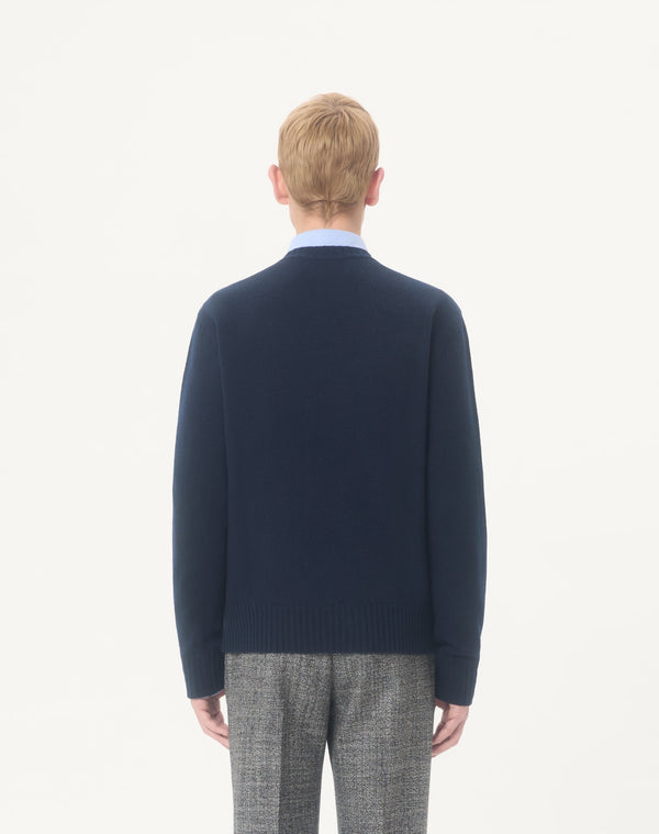 Maglione Girocollo In Lana Con Ricamo Chez Valentino