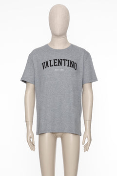 T-Shirt In Cotone Con Stampa Valentino
