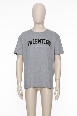T-Shirt In Cotone Con Stampa Valentino