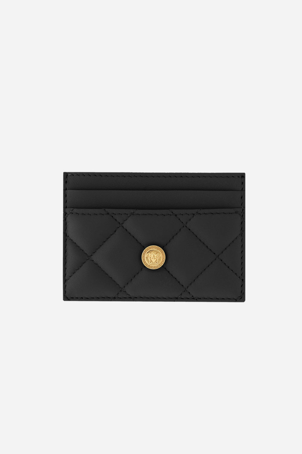 Icon Card Case In Quilted Lamb Leather