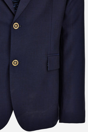 Formal Jacket In Wool Canvas Fabric