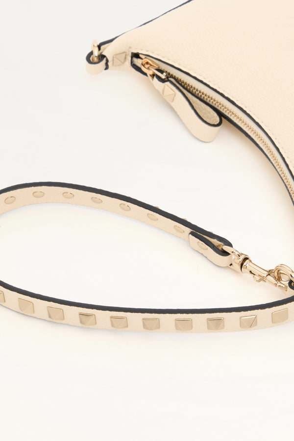 MINI HOBO ROCKSTUD IN VITELLO GRANATO
