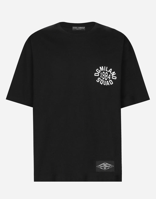 COTTON T-SHIRT WITH LOGO PRINT