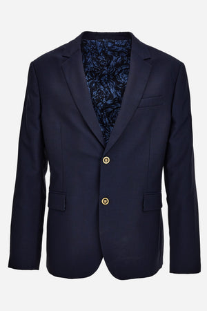 Formal Jacket In Wool Canvas Fabric