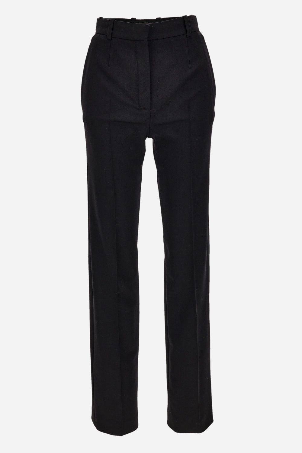 Informal Pant In Responsible Stretch Wool Grain De Poudre