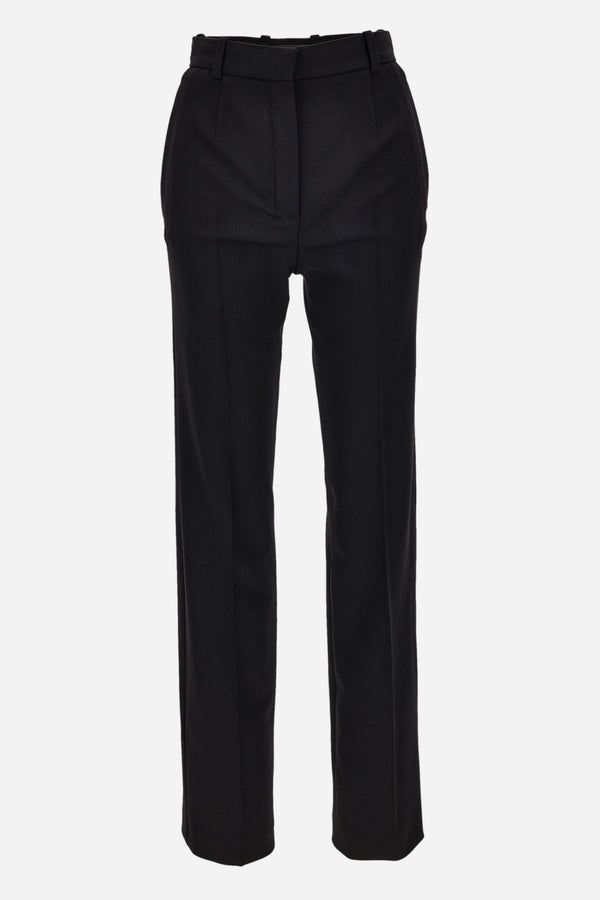 Informal Pant In Responsible Stretch Wool Grain De Poudre
