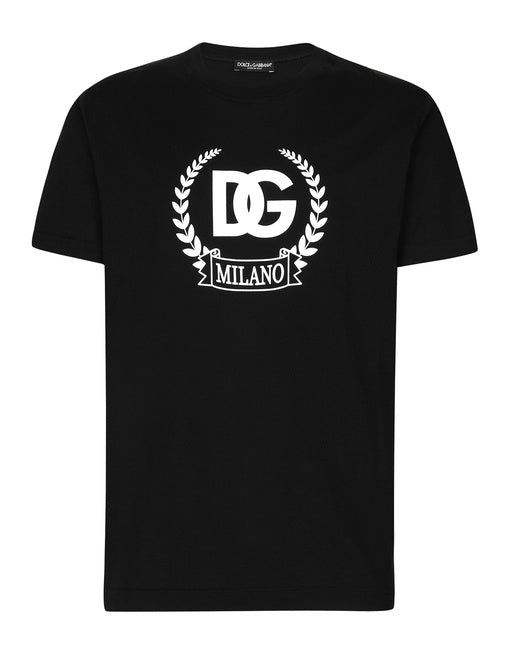 SHORT-SLEEVED COTTON T-SHIRT WITH DG PRINT