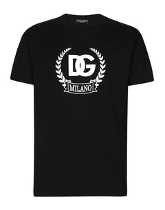 SHORT-SLEEVED COTTON T-SHIRT WITH DG PRINT