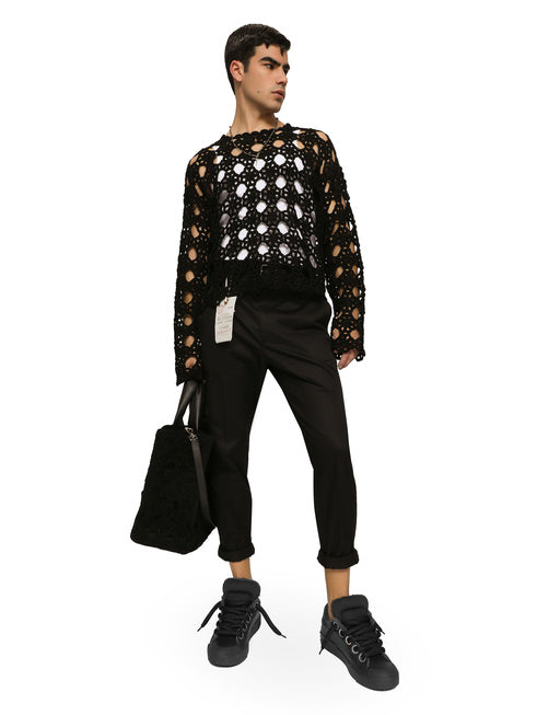 TAILORED STRETCH COTTON PANTS