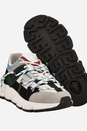 Urban Hike Sneaker In Split Leather-Fabric-Calf Leather