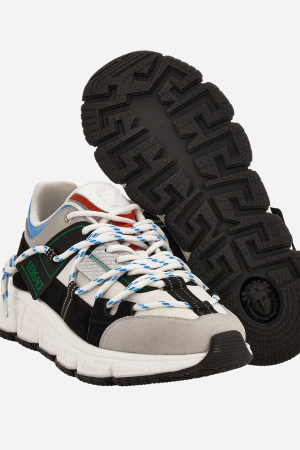 Urban Hike Sneaker In Split Leather-Fabric-Calf Leather