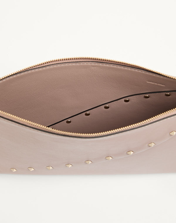 POUCH VALENTINO GARAVANI ROCKSTUD WISPY IN VITELLO