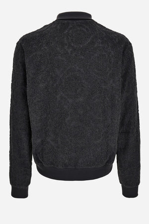 Sweatshirt In Baroque Towel Stitch Jacquard Fabric