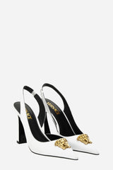 La Medusa Sling Back  In Calf Leather