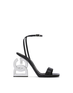 PATENT LEATHER SANDALS WITH 3.5 HEEL