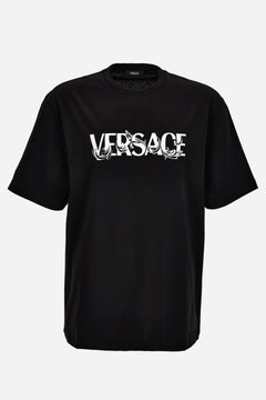 T-Shirt In Jersey Fabric-Versace Print