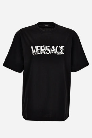T-Shirt In Jersey Fabric-Versace Print