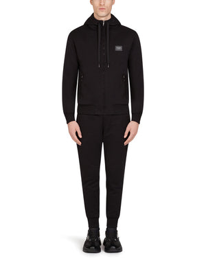 JERSEY ZIP-UP HOODIE