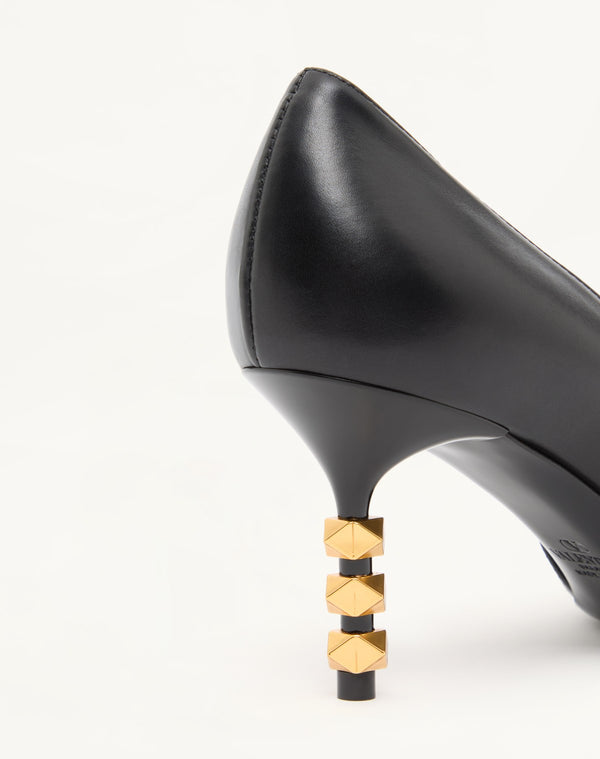 DÉCOLLETÉ ROCKSTUD CON TACCO SCULTURA IN VITELLO 70MM