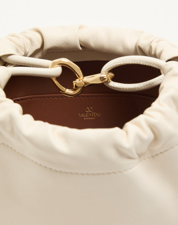 Mini Borsa A Sacchetto Vlogo Pouf In Nappa