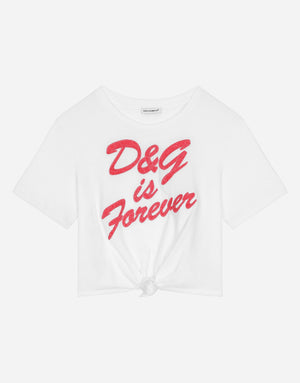JERSEY T-SHIRT WITH DG EMBROIDERY